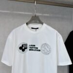 LV 2025 Spring/Summer new short-sleeved round neck T-shirt - Image 10