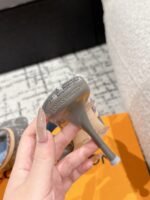 Takashi Murakami x LOUIS VUITTON 25/6AM square toe open toe high heels Heel height: 7.6cm - Image 9