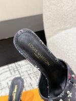 Takashi Murakami x LOUIS VUITTON 25/6AM square toe open toe high heels Heel height: 7.6cm - Image 9