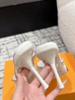 Takashi Murakami x LOUIS VUITTON 25/6AM square toe open toe high heels Heel height: 7.6cm - Image 5