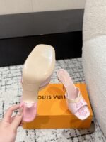 Takashi Murakami x LOUIS VUITTON 25/6AM square toe open toe high heels Heel height: 7.6cm - Image 3