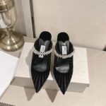 JIMMY CHOO 2025 Pointed High Heel Sandals Heel Height: 8.5cm - Image 11