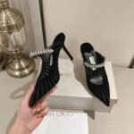 JIMMY CHOO 2025 Pointed High Heel Sandals Heel Height: 8.5cm - Image 10