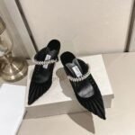 JIMMY CHOO 2025 Pointed High Heel Sandals Heel Height: 8.5cm - Image 7