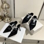 JIMMY CHOO 2025 Pointed High Heel Sandals Heel Height: 8.5cm - Image 5