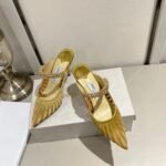 JIMMY CHOO 2025 Pointed High Heel Sandals Heel Height: 8.5cm - Image 10