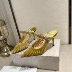 JIMMY CHOO 2025 Pointed High Heel Sandals Heel Height: 8.5cm - Image 7