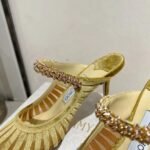 JIMMY CHOO 2025 Pointed High Heel Sandals Heel Height: 8.5cm - Image 3