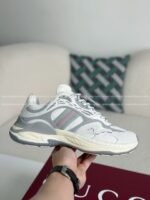 Gucci Mesh Leather Casual Sneakers - Image 10