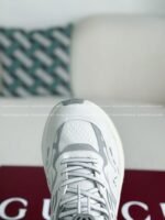 Gucci Mesh Leather Casual Sneakers - Image 7