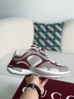 Gucci Mesh Leather Casual Sneakers - Image 11