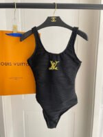 Lv Louis Vuitton new wave pattern one-piece swimsuit - Image 3