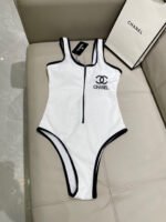 Chanel second-hand one-piece swimsuit with chest pads - Image 8