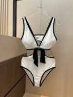 Chane second-hand one-piece swimsuit with chest