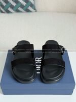 Dior Aqua Faux Suede Slippers - Image 8