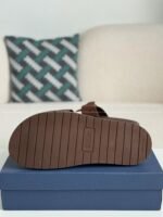 Dior Aqua Faux Suede Slippers - Image 9