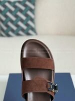 Dior Aqua Faux Suede Slippers - Image 3