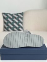 Dior Aqua Faux Suede Slippers - Image 7