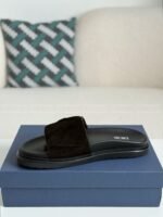 Dior Aqua Faux Suede slippers - Image 8