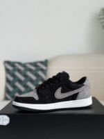 Jordan 1 Hand-Set Rhinestones Low Sneakers - Image 11