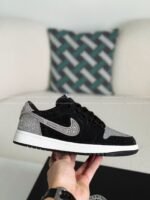 Jordan 1 Hand-Set Rhinestones Low Sneakers - Image 9