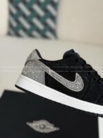 Jordan 1 Hand-Set Rhinestones Low Sneakers - Image 8