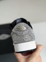 Jordan 1 Hand-Set Rhinestones Low Sneakers - Image 4