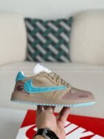Jordan 1 x Gucci Hand-SetRhinestones Low Sneakers - Image 10