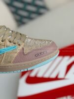 Jordan 1 x Gucci Hand-SetRhinestones Low Sneakers - Image 8