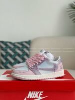 Jordan 1 x Gucci Hand-SetRhinestones Low Sneakers - Image 2