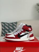 Jordan 1 Off-white Hand-Set Rhinestones High Sneakers - Image 3