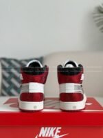 Jordan 1 Off-white Hand-Set Rhinestones High Sneakers - Image 4