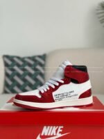 Jordan 1 Off-white Hand-Set Rhinestones High Sneakers - Image 12
