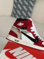 Jordan 1 Off-white Hand-Set Rhinestones High Sneakers - Image 9