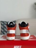 Jordan 1 Off-white Hand-Set Rhinestones High Sneakers - Image 4