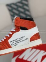 Jordan 1 Off-white Hand-Set Rhinestones High Sneakers - Image 8