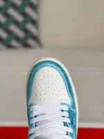 Jordan 1 off-white Hand-Set Rhinestones High Sneakers - Image 7