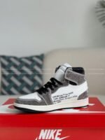 Jordan 1 Off-white Hand-Set Rhinestones High Sneakers - Image 12