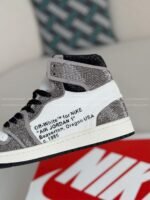 Jordan 1 Off-white Hand-Set Rhinestones High Sneakers - Image 8