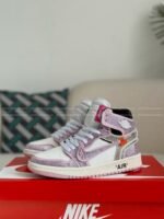 Product details Jordan 1 Off-white Hand-Set Rhinestones High Sneakers - Image 3