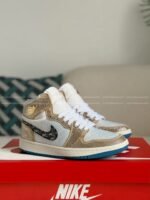 Jordan 1 Hand-Set Rhinestones High Sneakers