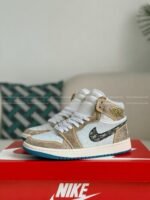 Jordan 1 Hand-Set Rhinestones High Sneakers - Image 3