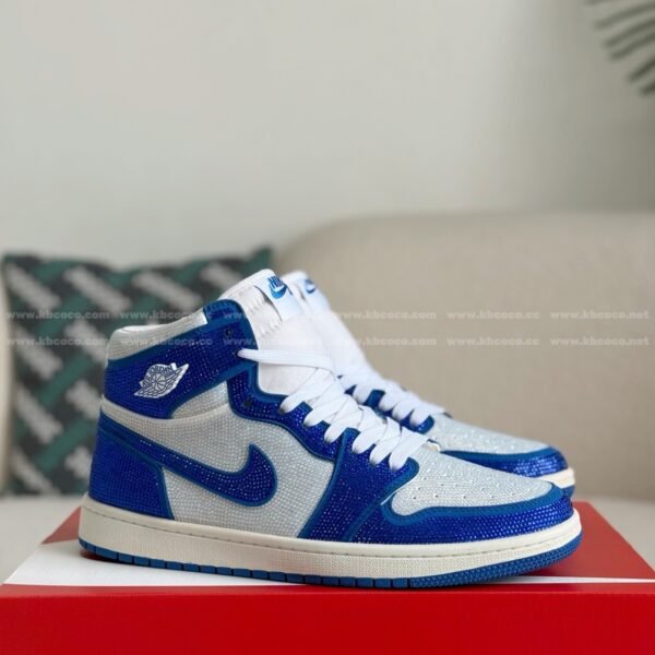 Jordan 1 Hand-Set Rhinestones High Sneakers