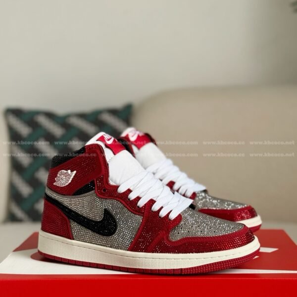 Jordan 1 Hand-Set Rhinestones High Sneakers