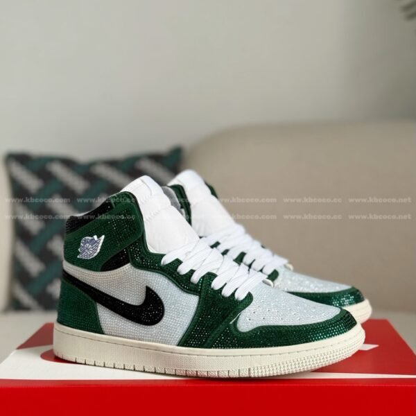 Jordan 1 Hand-Set Rhinestones High Sneakers