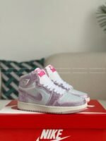 Jordan 1 Hand-Set Rhinestones High Sneakers