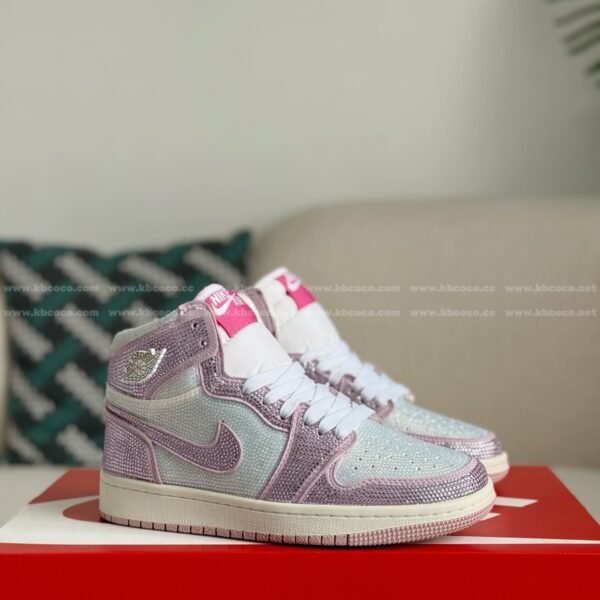Jordan 1 Hand-Set Rhinestones High Sneakers