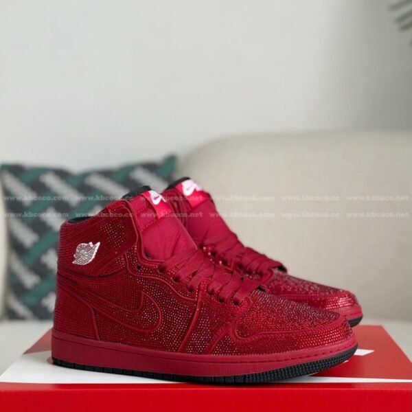 Jordan 1 Hand-Set Rhinestones High Sneakers