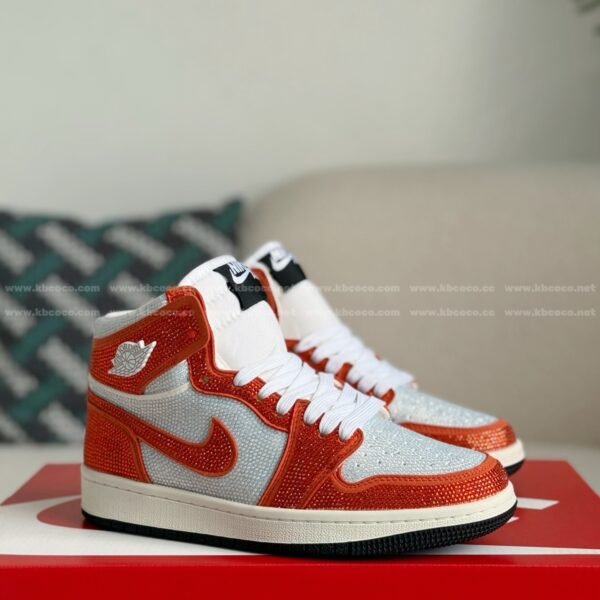 Jordan 1 Hand-Set Rhinestones High Sneakers