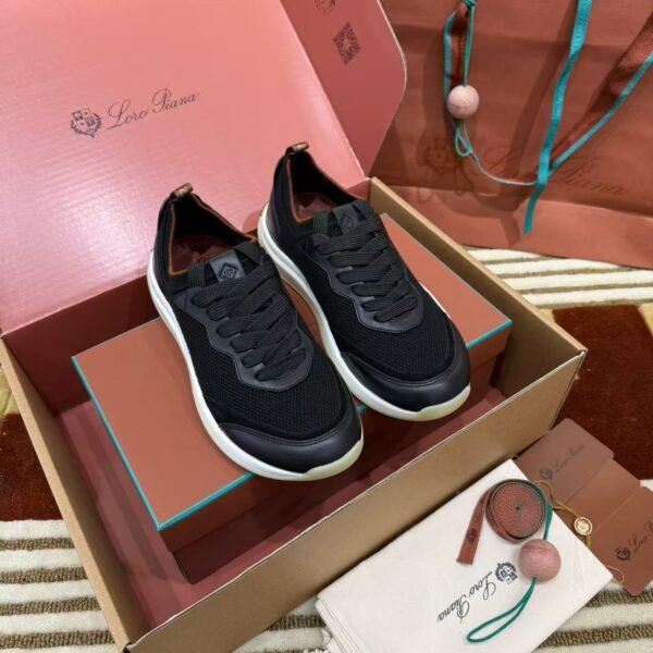 Loro Piana imported wool woven sneakers casual shoes